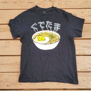 Black Gudetama Ramen Bowl Tee - Size M